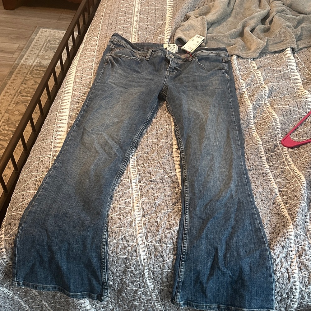BDG Women's Medium Blue Wide Leg Jeans